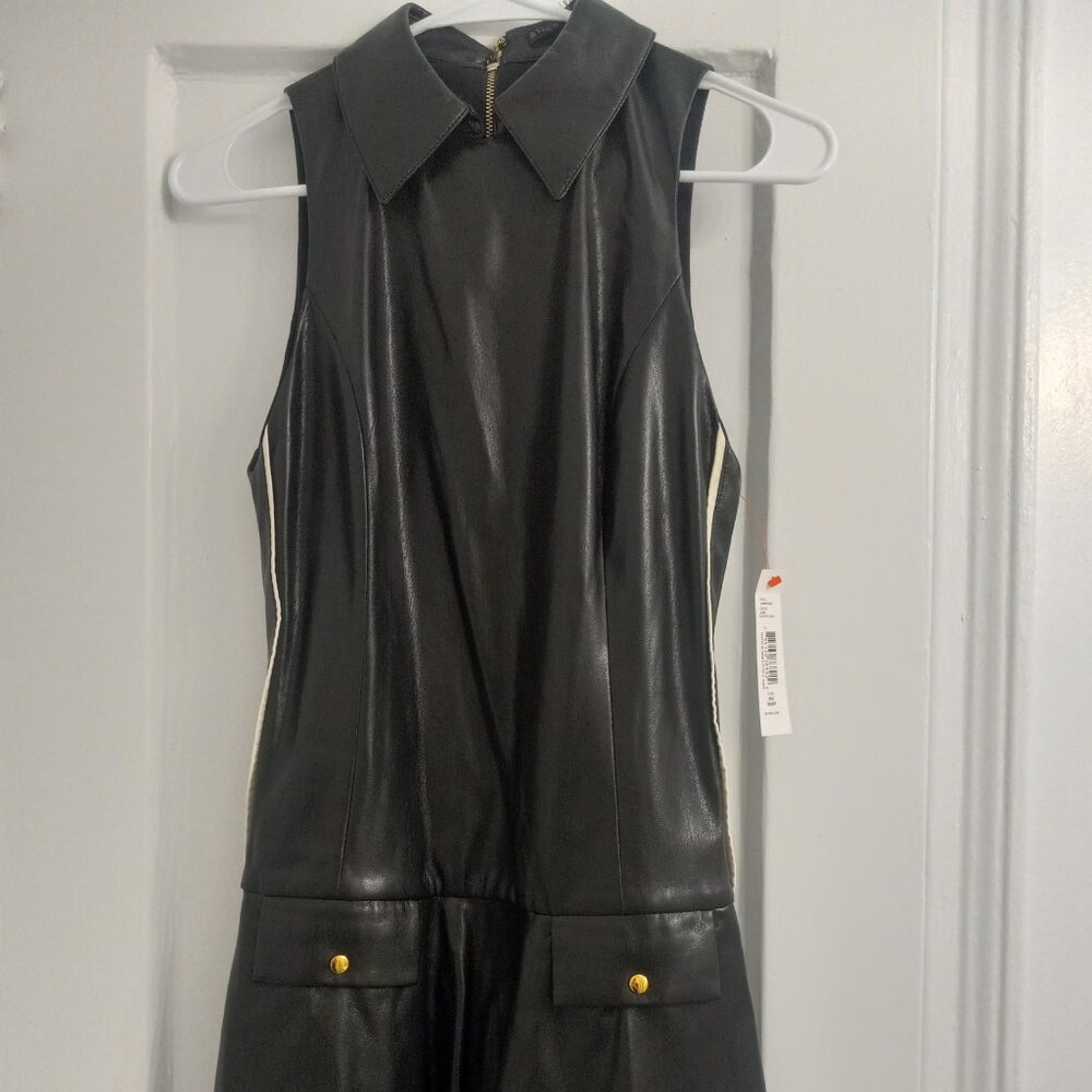 ALICE & OLIVIA- Cute, decadent and sexy pleather dress!